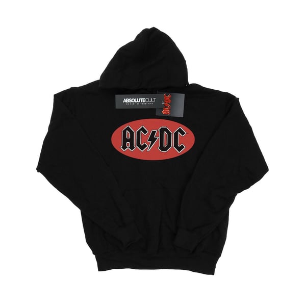 AC/DC Mens Red Circle Logo Hoodie