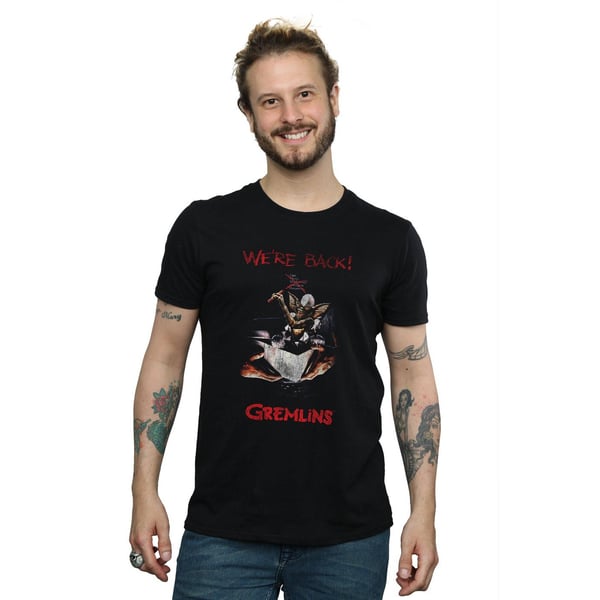 Gremlins Mens Spike Distressed Poster T-Shirt