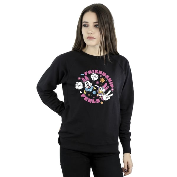 Disney Womens/Ladies Minnie Mouse Daisy Friendship Sweatshirt