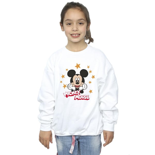 Disney Girls Mickey Mouse Stars Sweatshirt