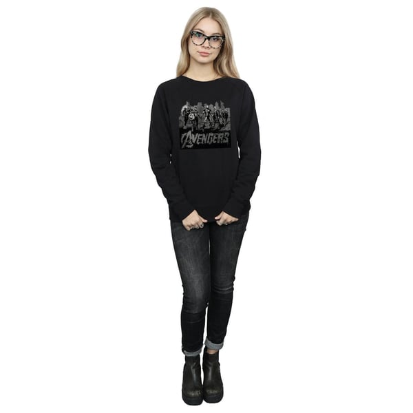 Marvel Womens/Ladies Avengers Mono Team Art Sweatshirt