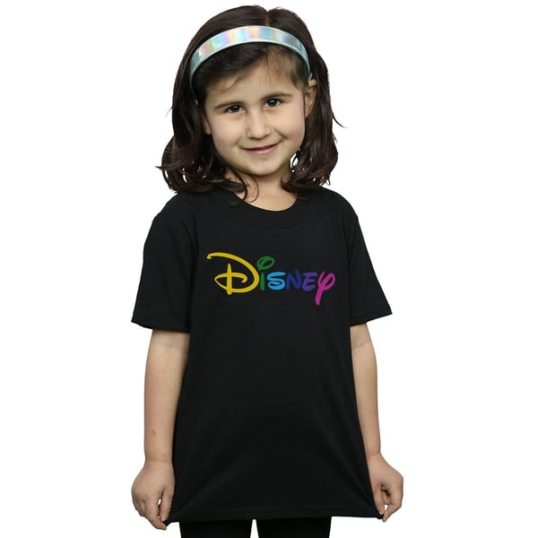 Disney Girls Colour Logo Cotton T-Shirt