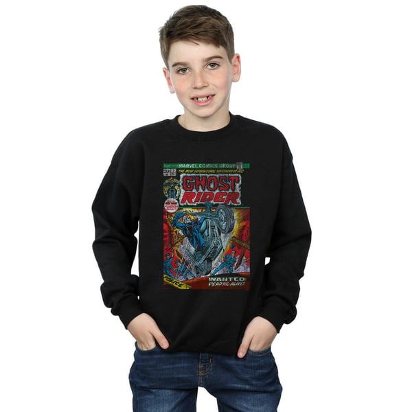 Marvel Boys Ghost Rider Distressed Comic Cover Sweatshirt