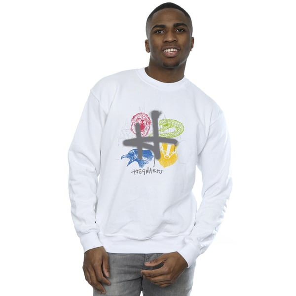 Harry Potter Mens Emblems H Spray Sweatshirt
