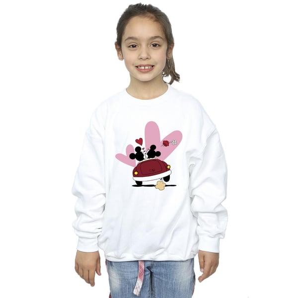 Disney Girls Mickey Mouse Car Print Sweatshirt