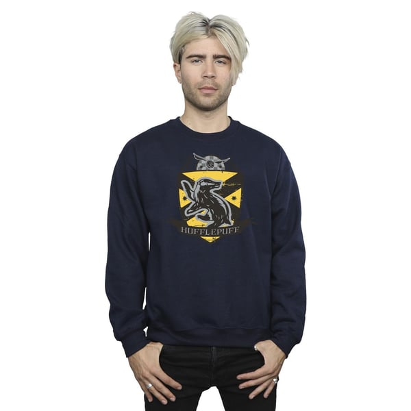 Harry Potter Mens Hufflepuff Chest Badge Sweatshirt