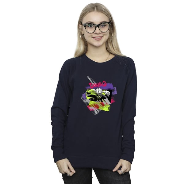 Disney Womens/Ladies Donald Duck Ear Plug Bright Sweatshirt