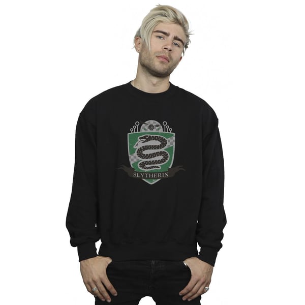 Harry Potter Mens Slytherin Chest Badge Sweatshirt