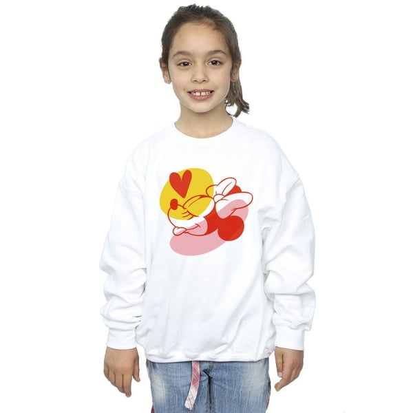Disney Girls Minnie Mouse Tongue Heart Sweatshirt