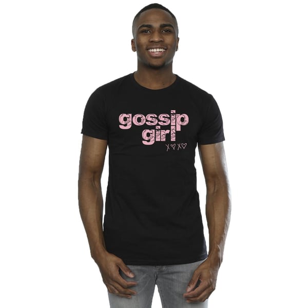 Gossip Girl Mens Swirl Logo T-Shirt