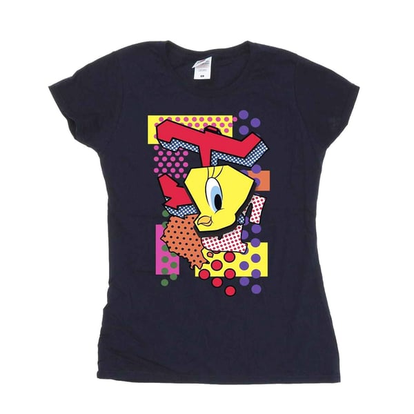 Looney Tunes Naisten Tweety Pop Art -puuvillapaita