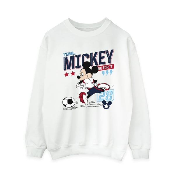 Disney Womens/Ladies Mickey Mouse Team Mickey Football Sweatshirt