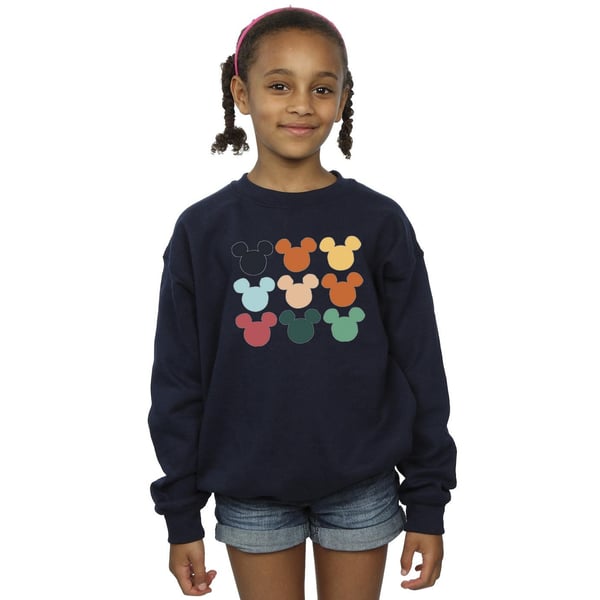 Disney Girls Mickey Mouse Heads Square Sweatshirt