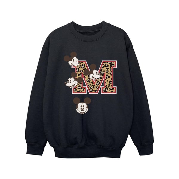 Disney Girls Mickey Mouse M Faces Sweatshirt