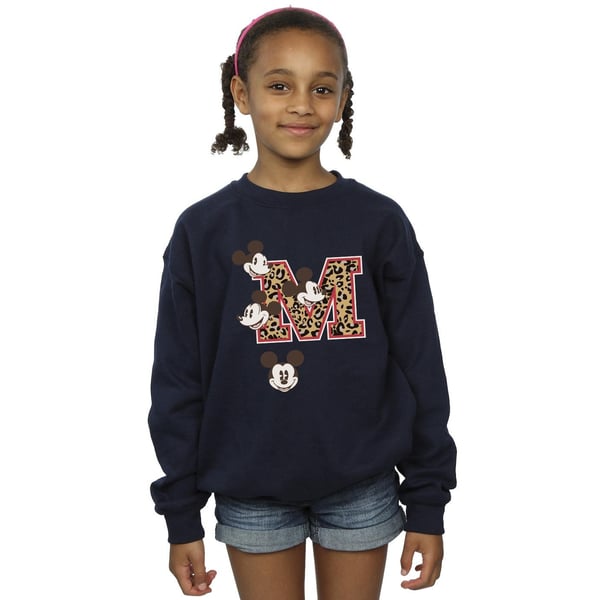 Disney Girls Mickey Mouse M Faces Sweatshirt