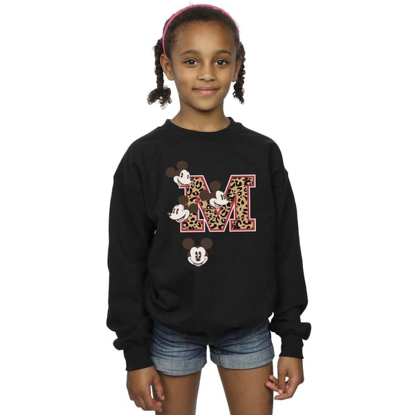 Disney Girls Mickey Mouse M Faces Sweatshirt