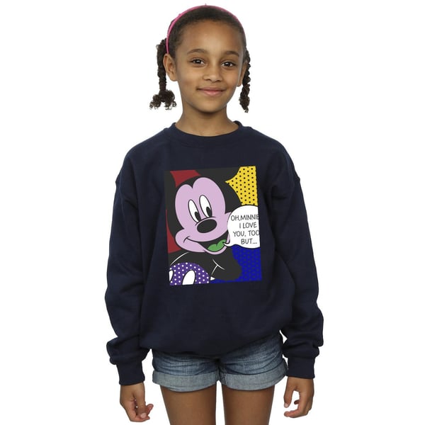 Disney Girls Mickey Mouse Oh Minnie Pop Art Sweatshirt
