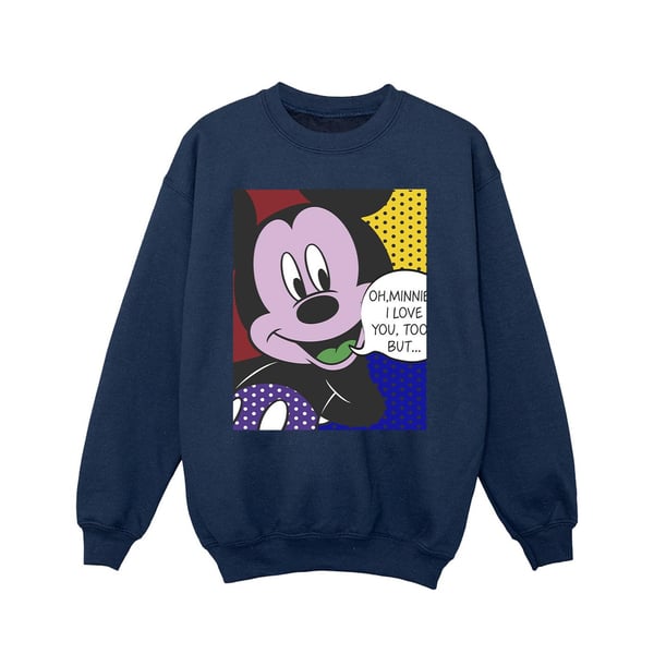 Disney Girls Mickey Mouse Oh Minnie Pop Art Sweatshirt