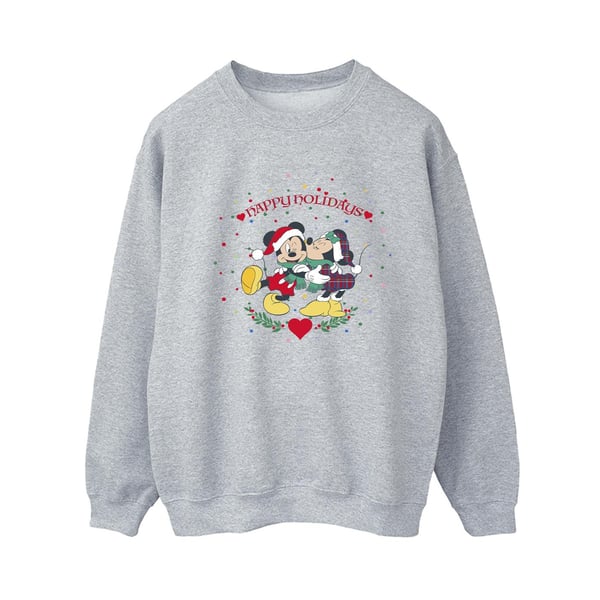 Disney Womens/Ladies Mickey Mouse Mickey Minnie Christmas Sweatshirt