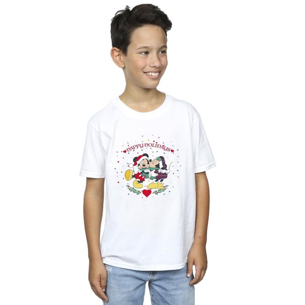 Disney Boys Mickey Mouse Mickey Minnie Christmas T-Shirt