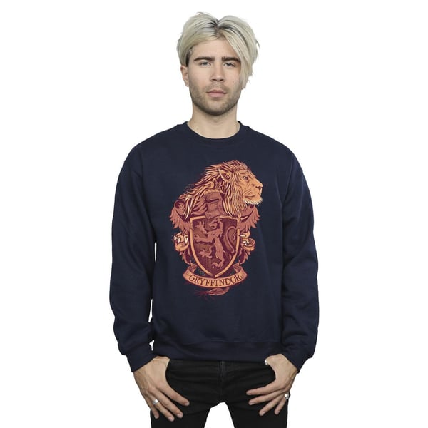 Harry Potter Mens Gryffindor Sketch Crest Sweatshirt