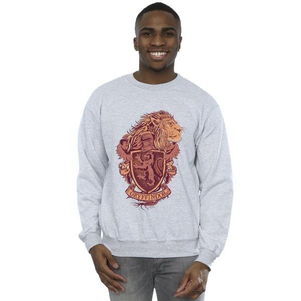 Harry Potter Mens Gryffindor Sketch Crest Sweatshirt