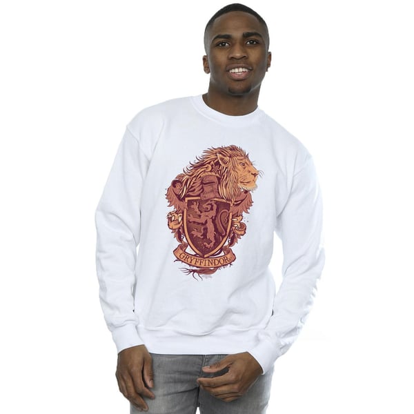Harry Potter Mens Gryffindor Sketch Crest Sweatshirt