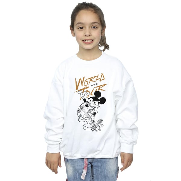 Disney Girls Mickey Mouse World Tour Line Sweatshirt