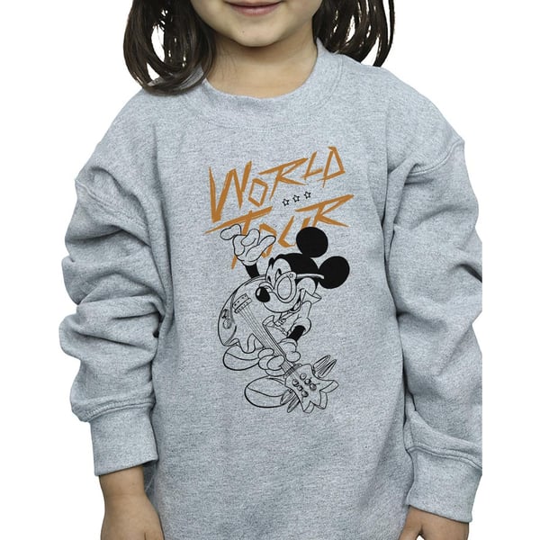 Disney Girls Mickey Mouse World Tour Line Sweatshirt