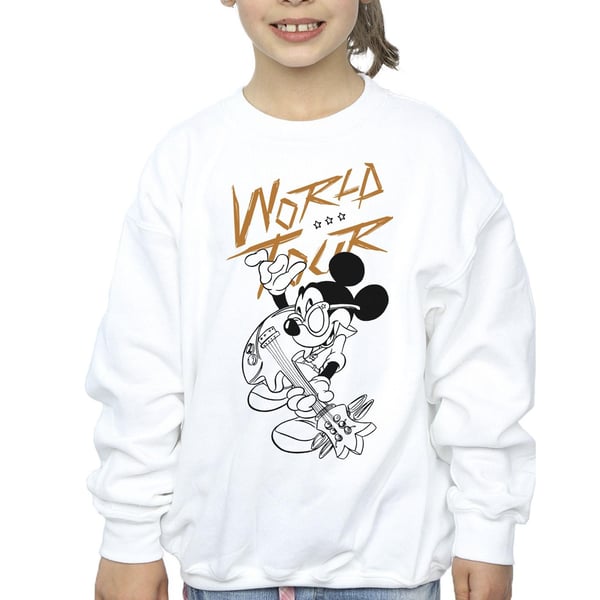 Disney Girls Mickey Mouse World Tour Line Sweatshirt