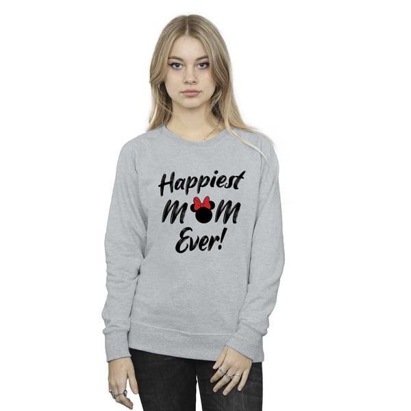Disney Womens/Ladies Minnie Mouse Happiest Mom Ever Sweatshirt