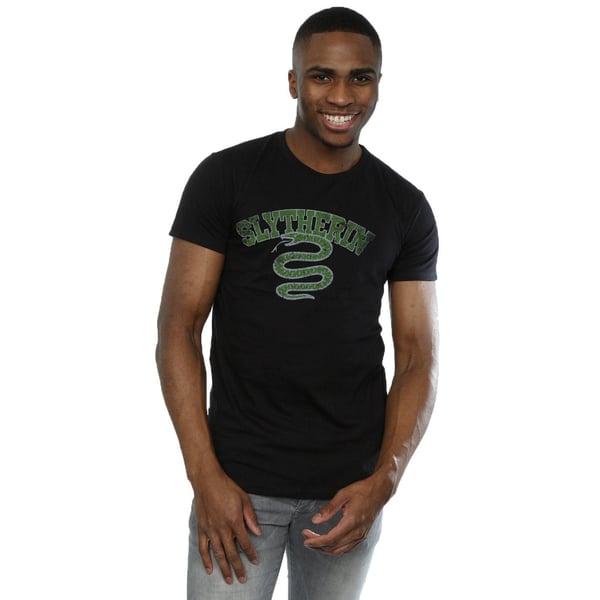Harry Potter Mens Slytherin Sport Emblem T-Shirt