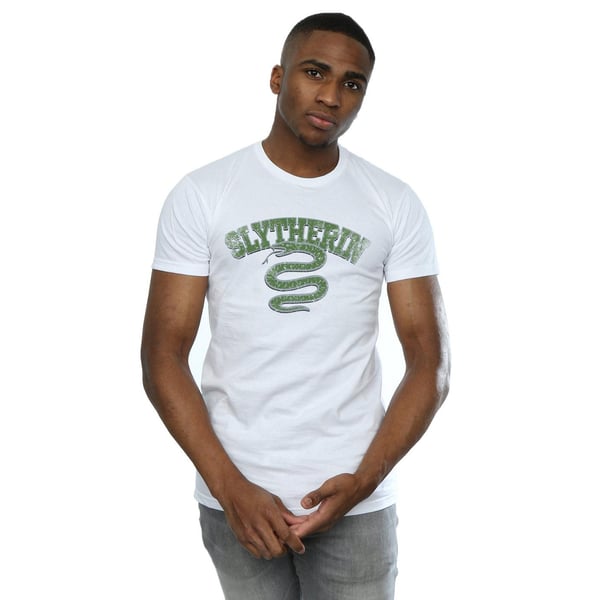 Harry Potter Mens Slytherin Sport Emblem T-Shirt