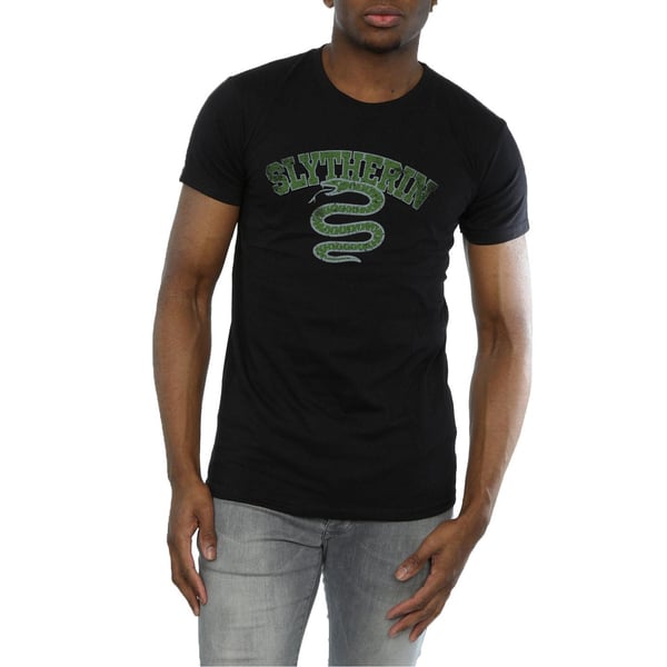 Harry Potter Mens Slytherin Sport Emblem T-Shirt