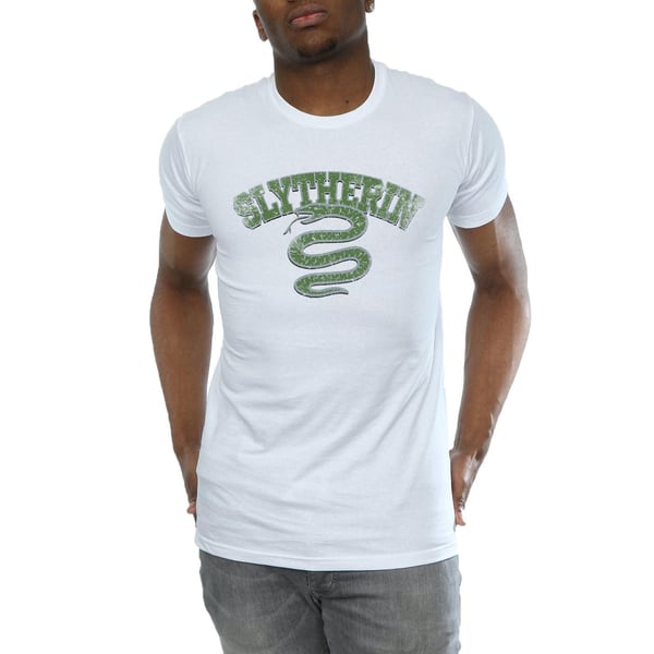 Harry Potter Mens Slytherin Sport Emblem T-Shirt
