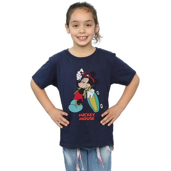 Disney Girls Mickey Mouse Skate Dude Cotton T-Shirt