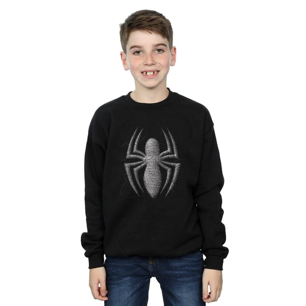 Marvel Boys Spider-Man Web Logo Sweatshirt