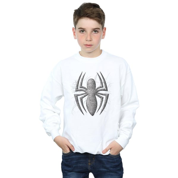 Marvel Boys Spider-Man Web Logo Sweatshirt