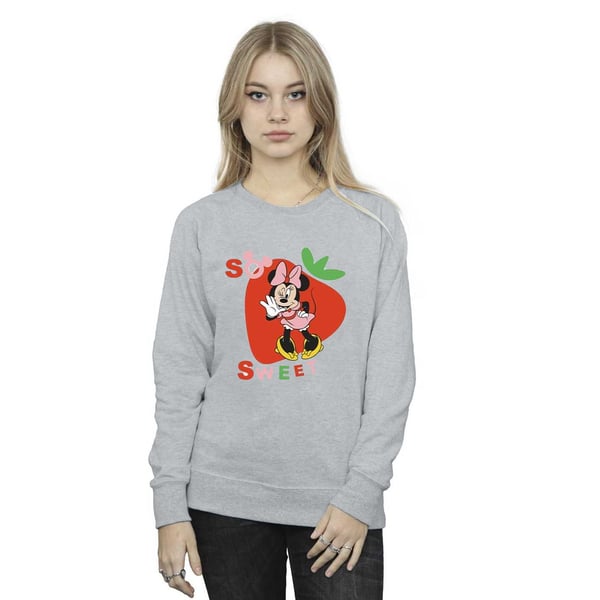 Disney Womens/Ladies Minnie Mouse So Sweet Strawberry Sweatshirt