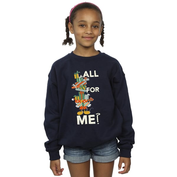 Disney Girls Mickey Mouse Presents All For Me Sweatshirt