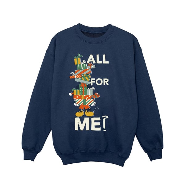 Disney Girls Mickey Mouse Presents All For Me Sweatshirt