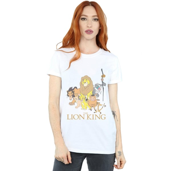 Disney Womens/Ladies The Lion King Group Cotton Boyfriend T-Shirt
