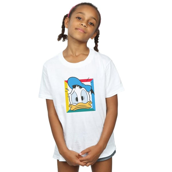 Disney Girls Donald Duck Panicked Cotton T-Shirt