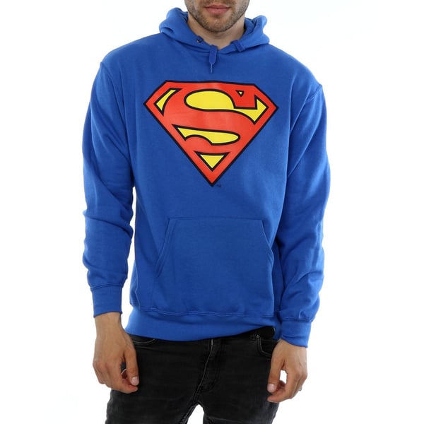 DC Comics Mens Superman Logo Hoodie