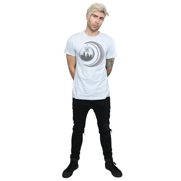 Harry Potter Mens Hogwarts Moon T-Shirt