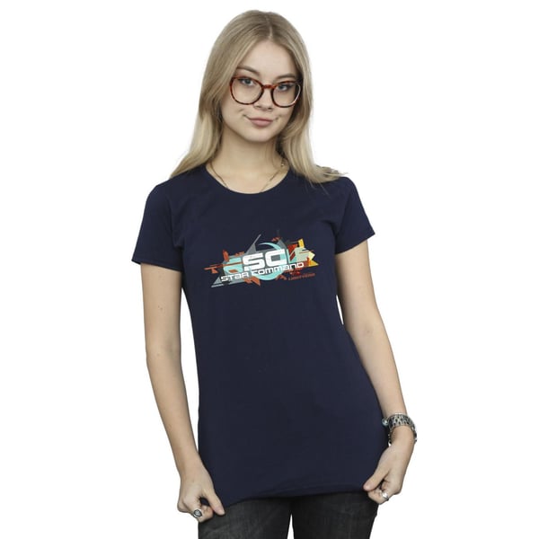 Disney Womens/Ladies Lightyear Star Command Graphic Title Cotton T-Shirt