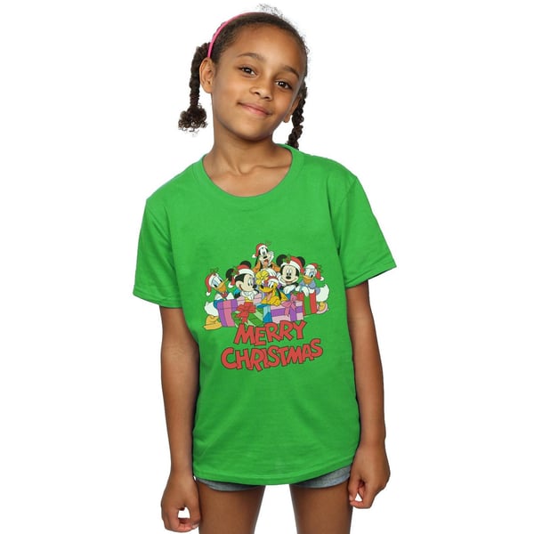 Disney Girls Mickey Mouse And Friends Christmas Cotton T-Shirt