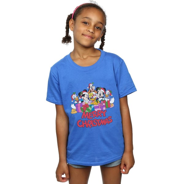 Disney Girls Mickey Mouse And Friends Christmas Cotton T-Shirt