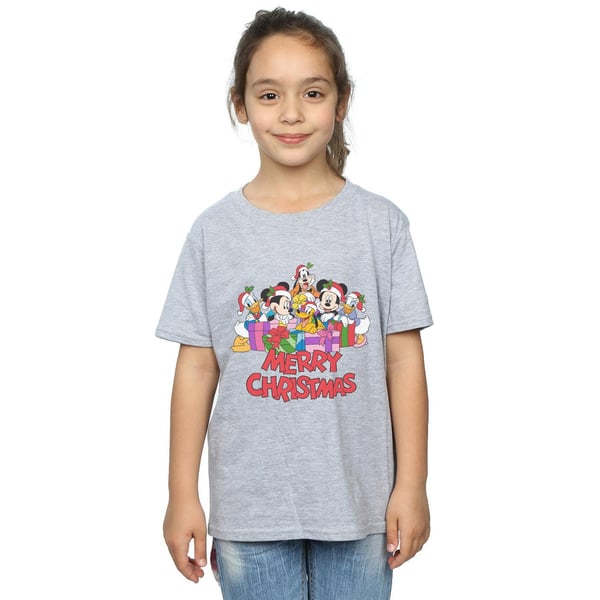 Disney Girls Mickey Mouse And Friends Christmas Cotton T-Shirt