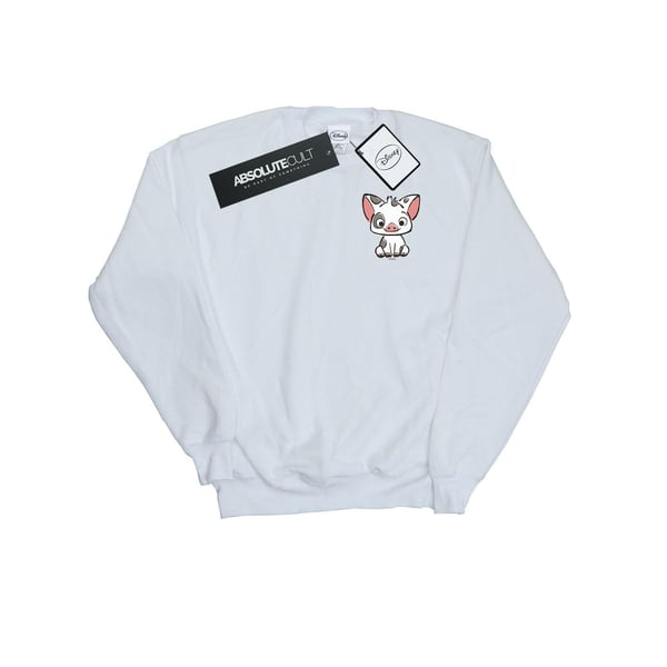 Disney Girls Moana Pua The Pig Breast Print Sweatshirt